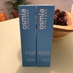 NIB Osmia Purely Simple Face Cream & Purely Calm Gel Toner